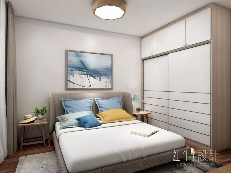 水印_红牛设计_南京平治南苑85平米北欧风格装修--三口之家的温馨居室08